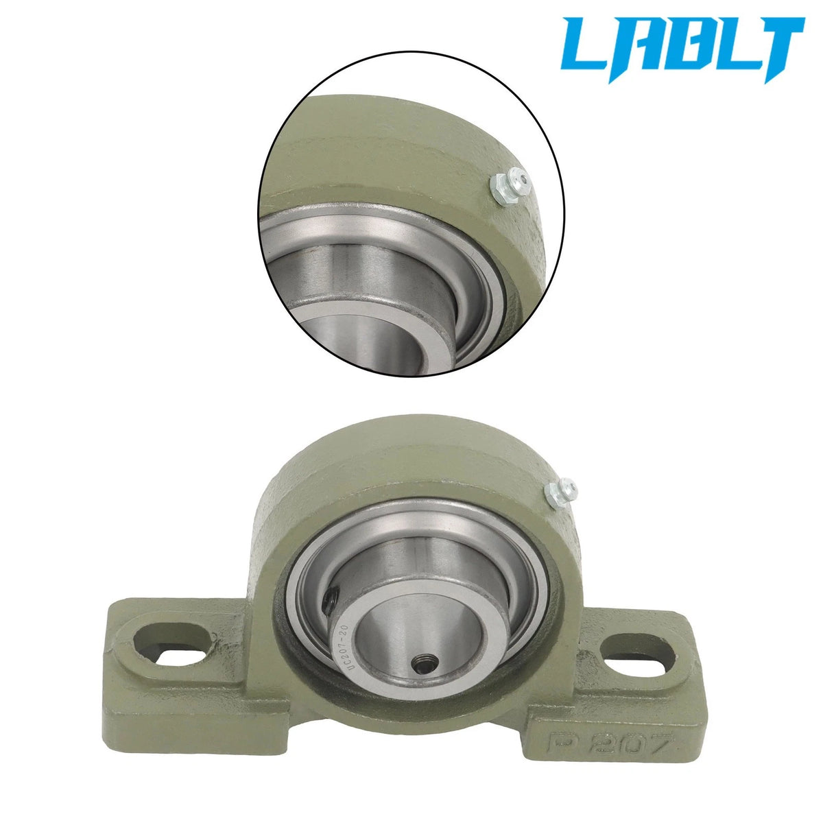 10-Pack Pillow Block Bearing UCP207-20 for UCP207 (1-1/4" Bore, 2 Bolt)