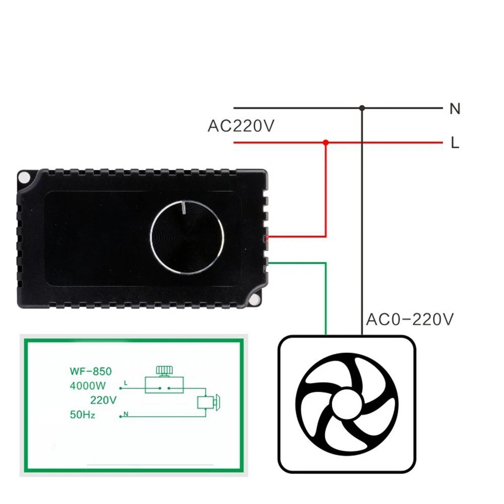Motor Speed Adjuster for AC 220V (0-220V Output)