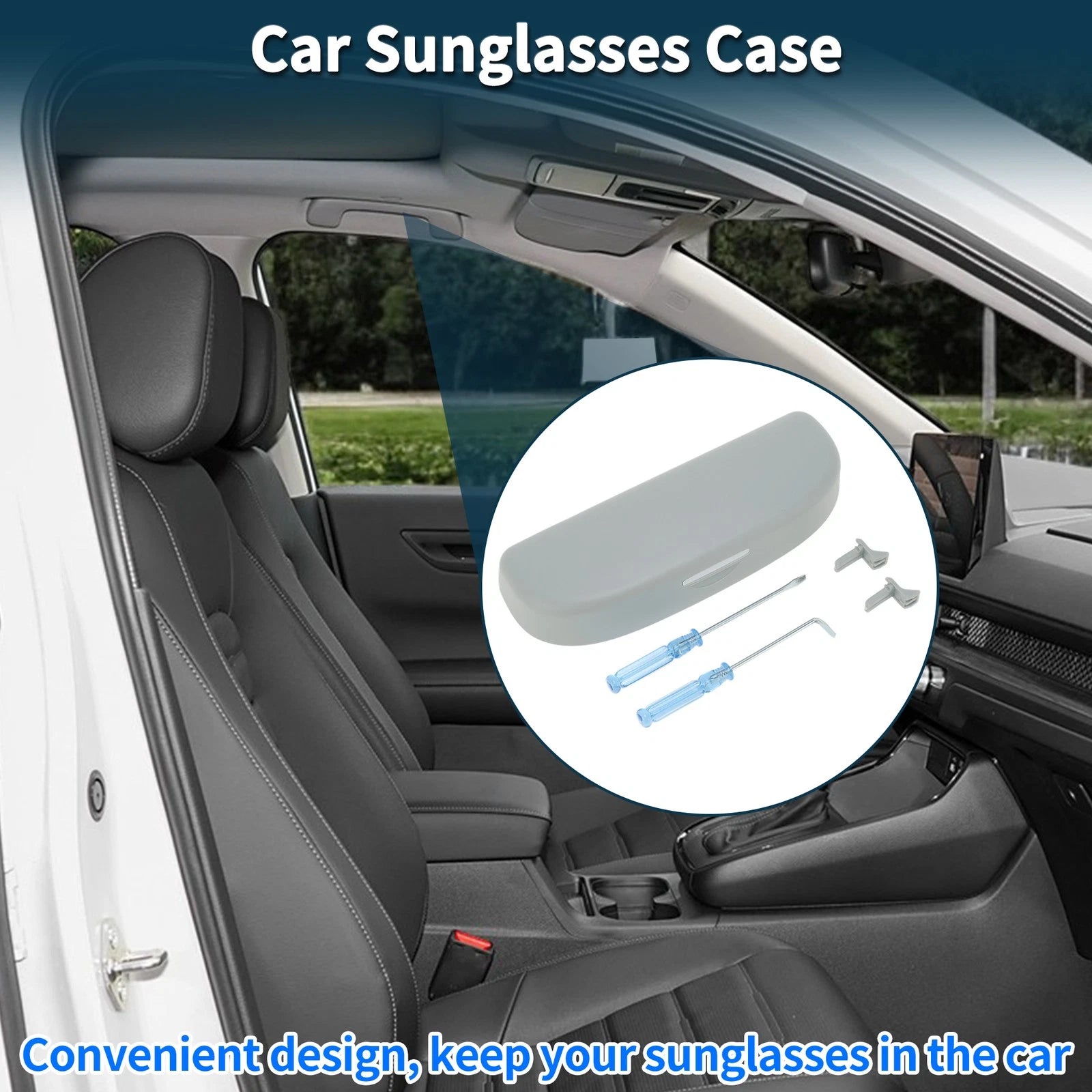 Sunglasses Case for Seat Leon MK4 (2020–Present) Eyeglasses Holder Storage Box