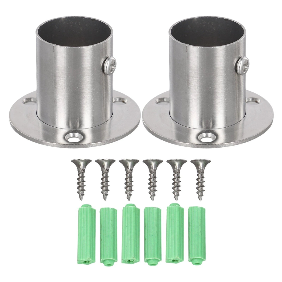 Wardrobe Flange Socket Holders for Utility Maximization