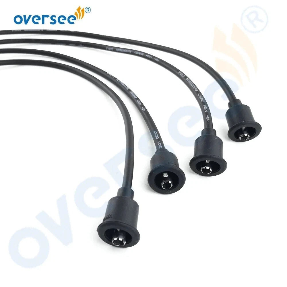 Ignition Coil & High Tension Cord Kit for Yamaha F75-F100 67F-82341/2/3 63P-82310