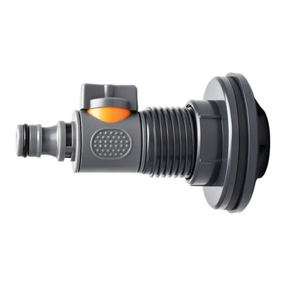 2X 16mm PVC Straight Drain Fitting for DIY Garden Water Container Setup