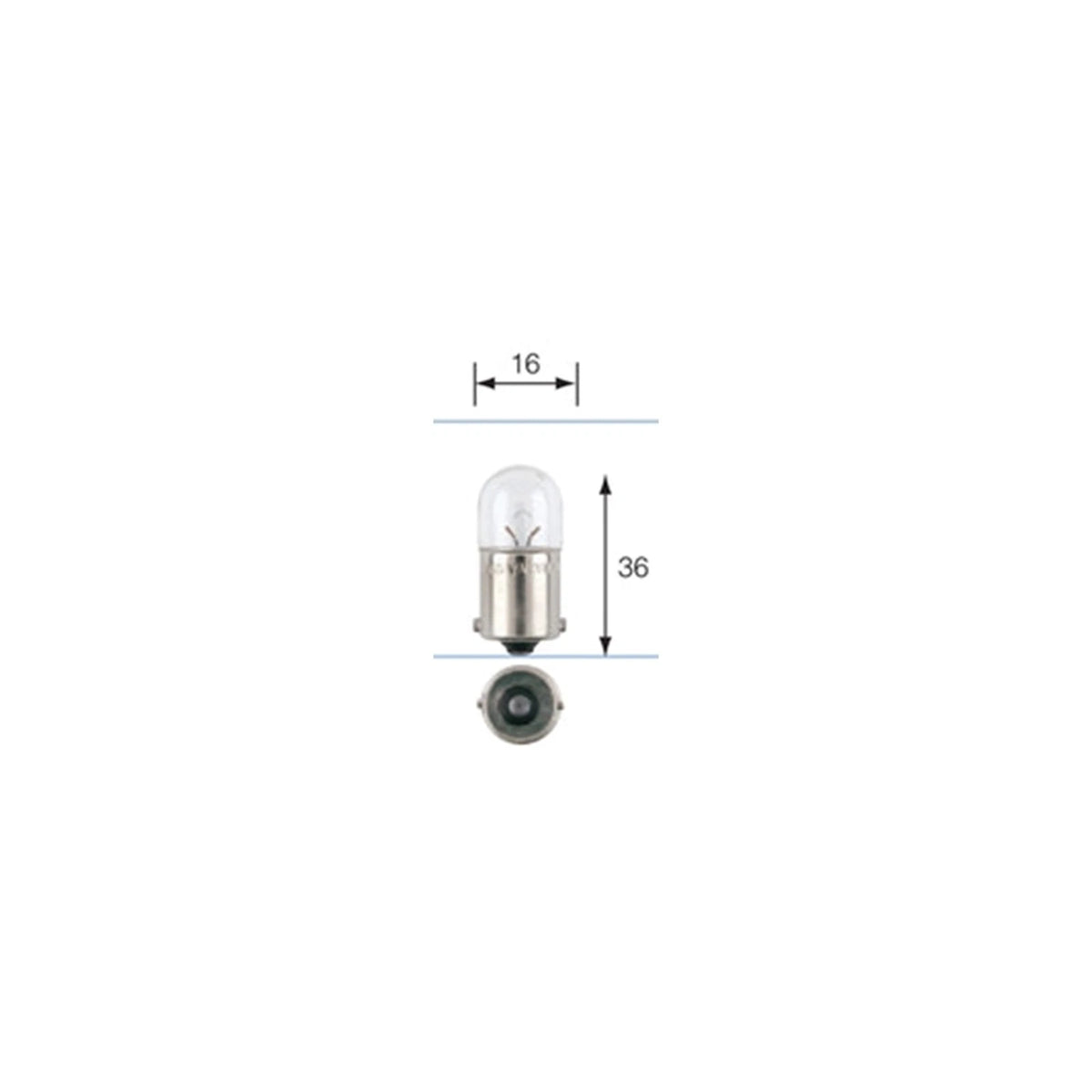 Pack of 10 BA15S 12 Volt 5 Watt Interior Park Bulbs