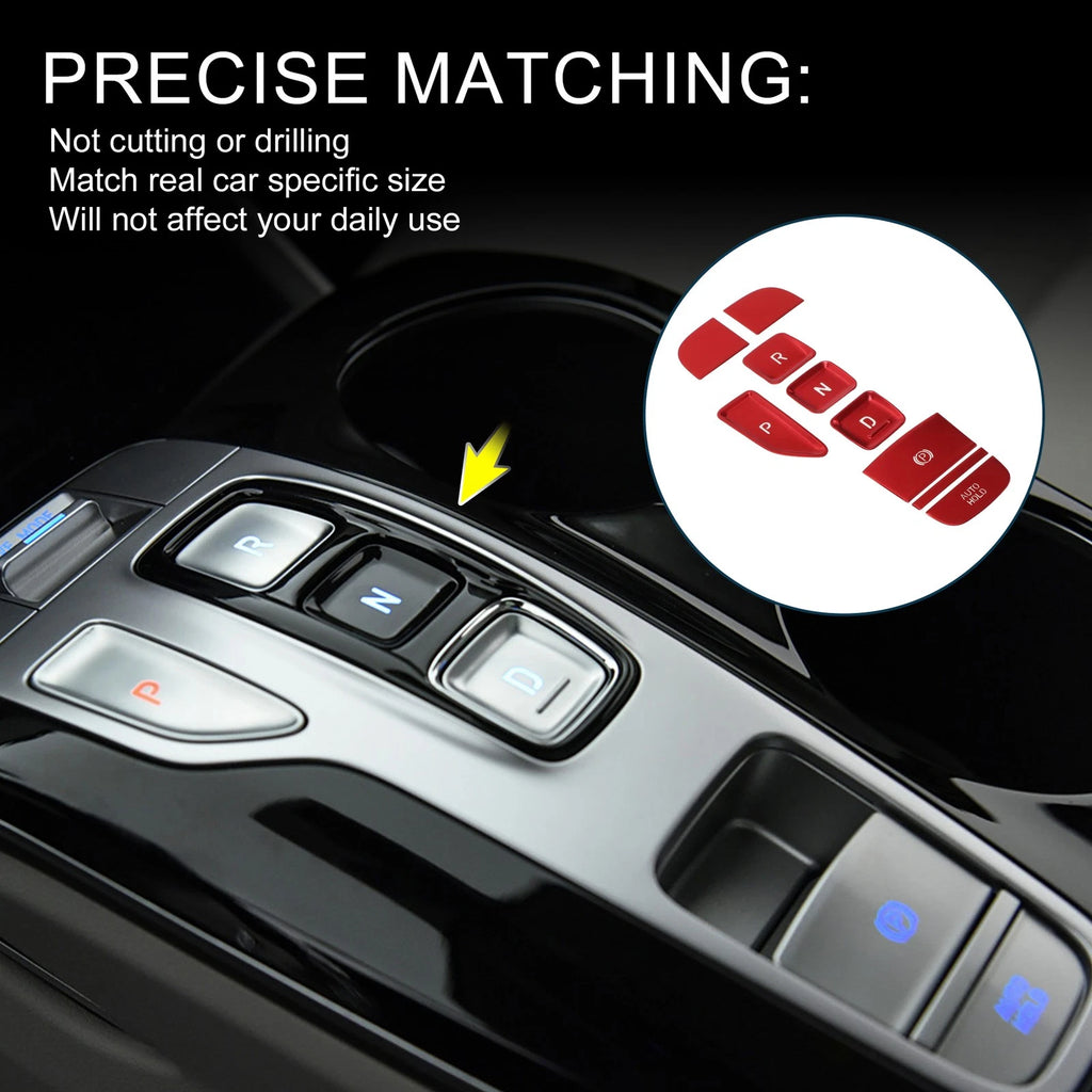 Gear Shift Panel Button Handbrake Sticker for Hyundai Tucson (2016–2023)