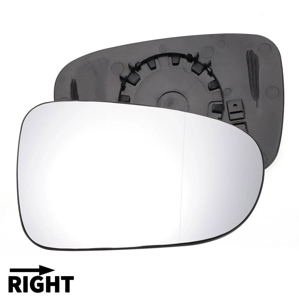 Right Side Mirror Glass Non Heated with Back for Volkswagen Sharan Seat (2010–2020)