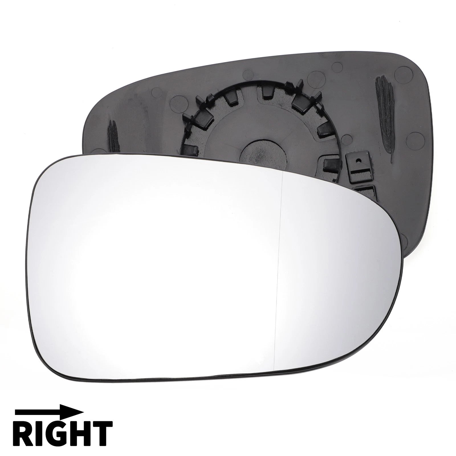 Right Side Mirror Glass Non Heated with Back for Volkswagen Sharan Seat (2010–2020)
