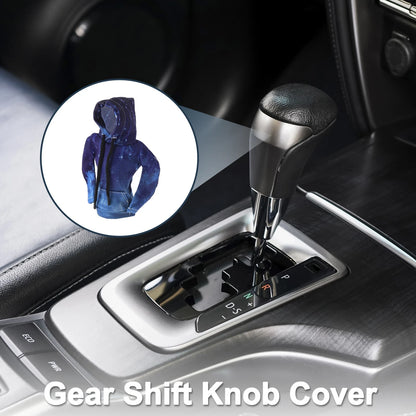 Gear Shift Knob Cover for Universal Car SUV Truck - Blue Gradient Starry Sky