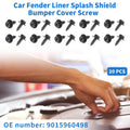 Car Fender Liner Splash Shield Screw Replacement Set for Scion XD (2008–2014)