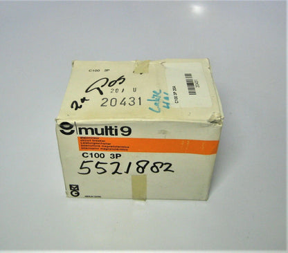 Merlin Gerin 20431 Multi 9 C100 3-Pole 415VAC 20Amp Circuit Breaker