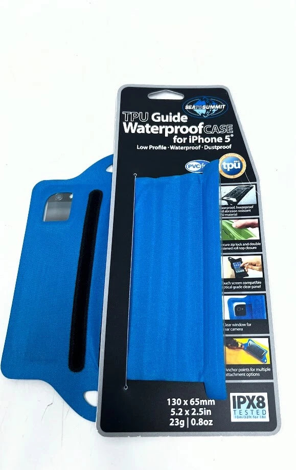 TPU Guide Waterproof Case for iPhone 5 (2012–2013) - Blue