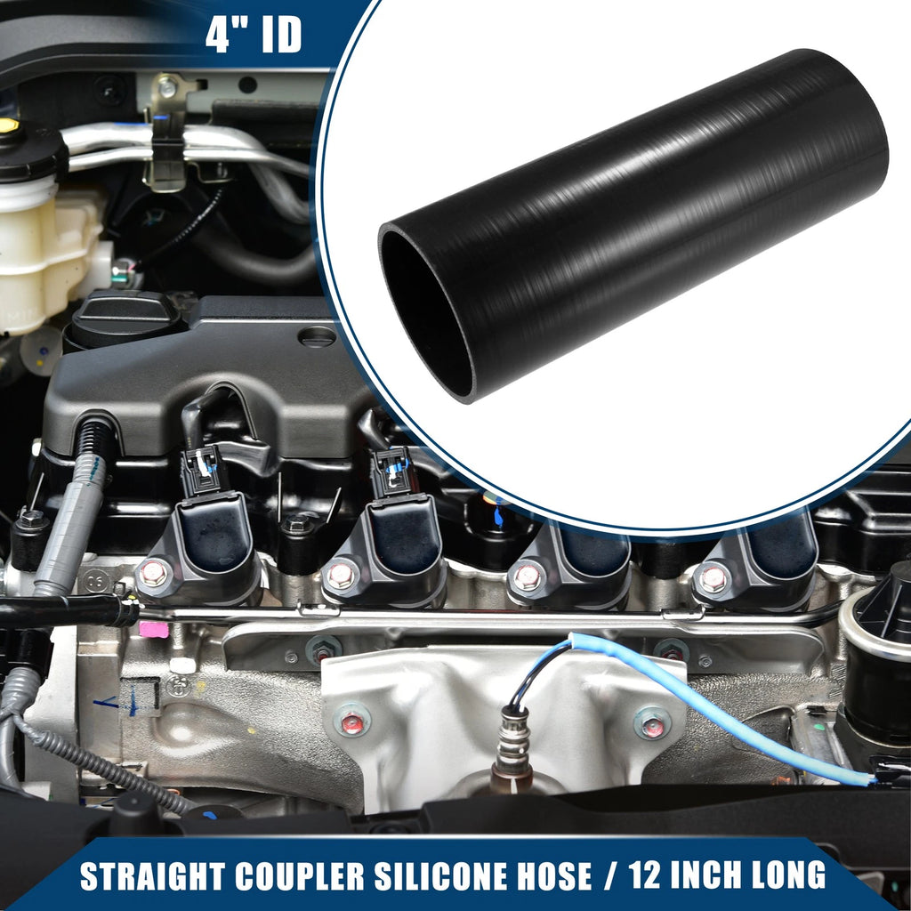 1Pc 4" ID Silicone Intercooler Coupler Hose for Universal Applications