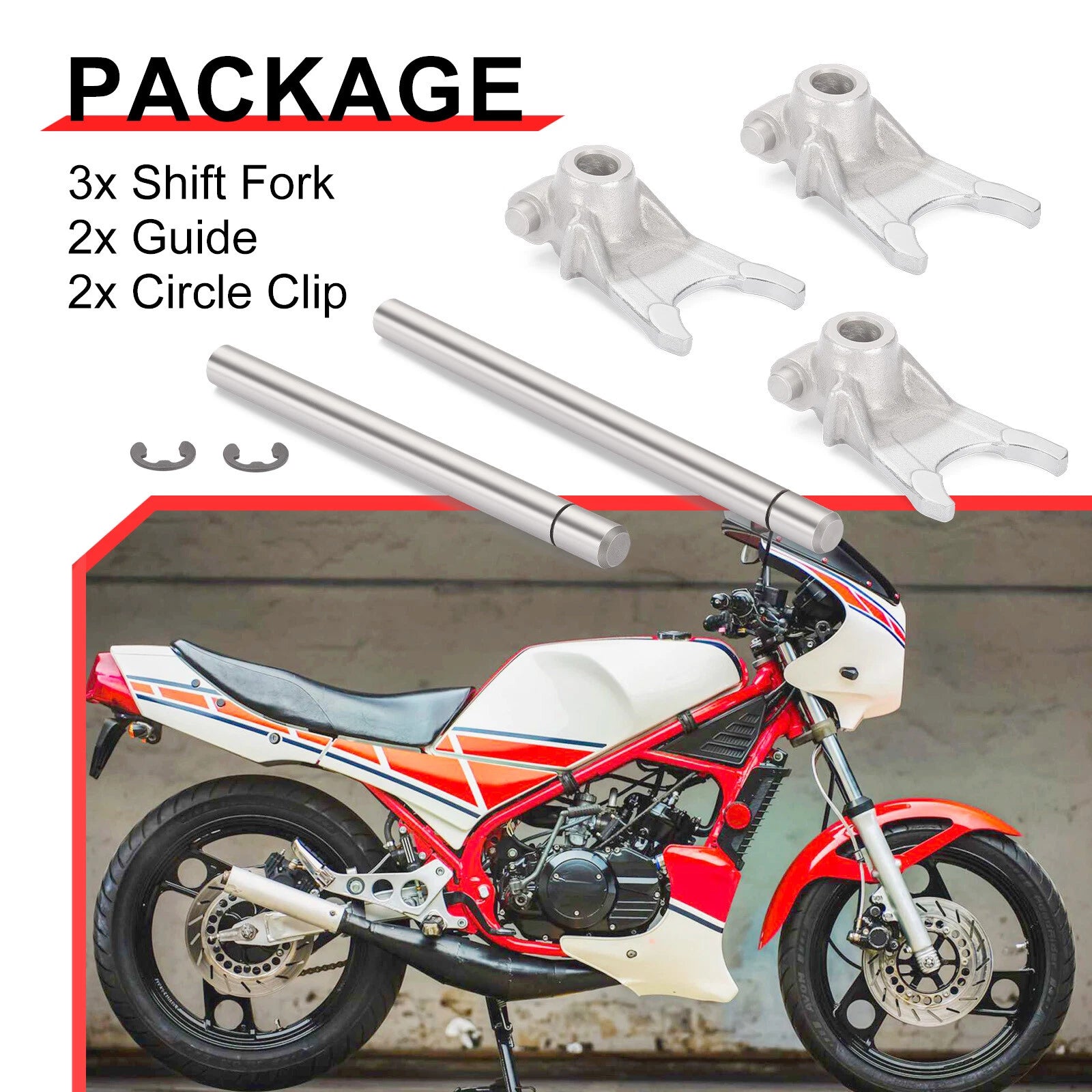 3X Shift Forks for Yamaha Banshee 350 (1987–2006)