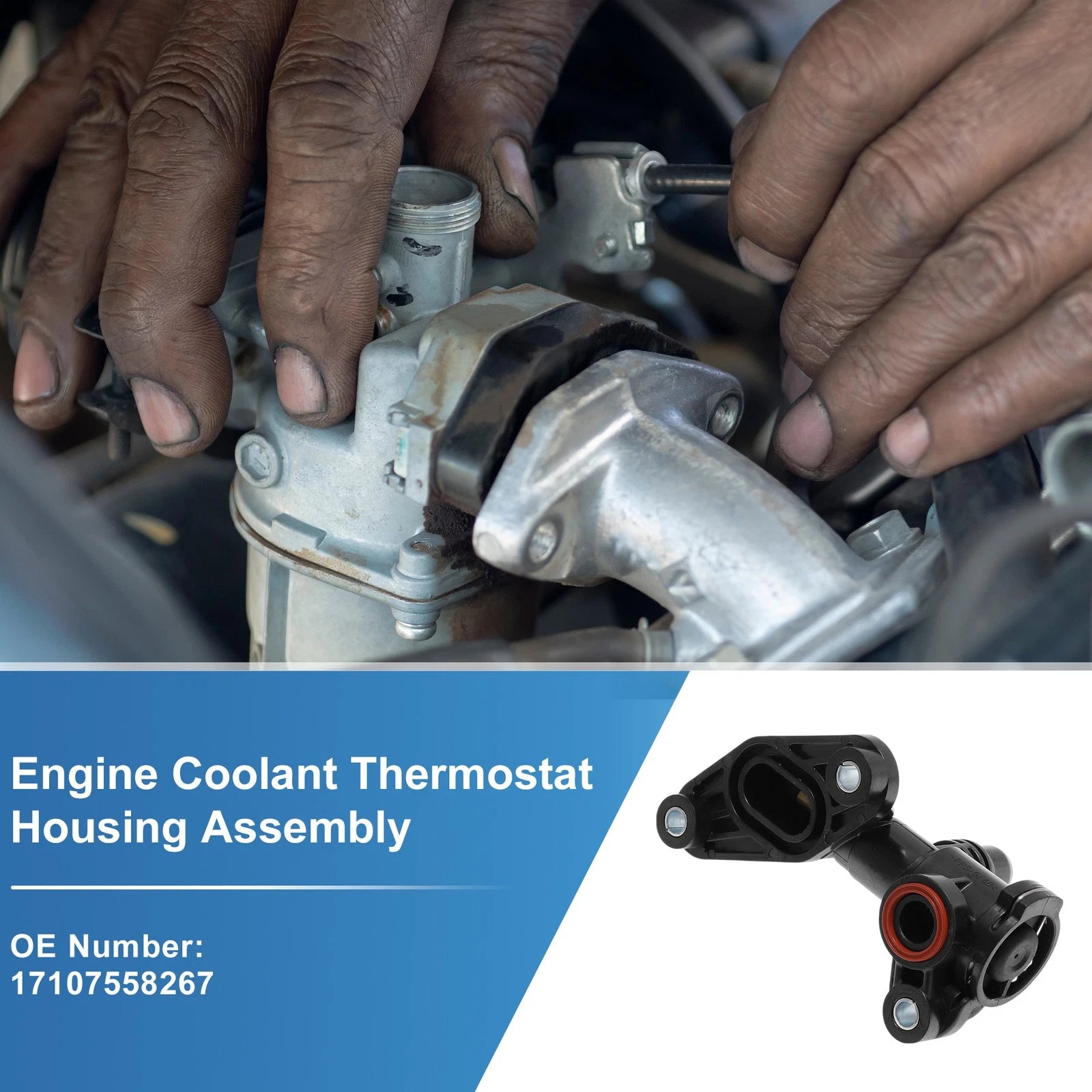 Engine Coolant Thermostat Housing Assembly Replacement for BMW X5 (2007–2013)