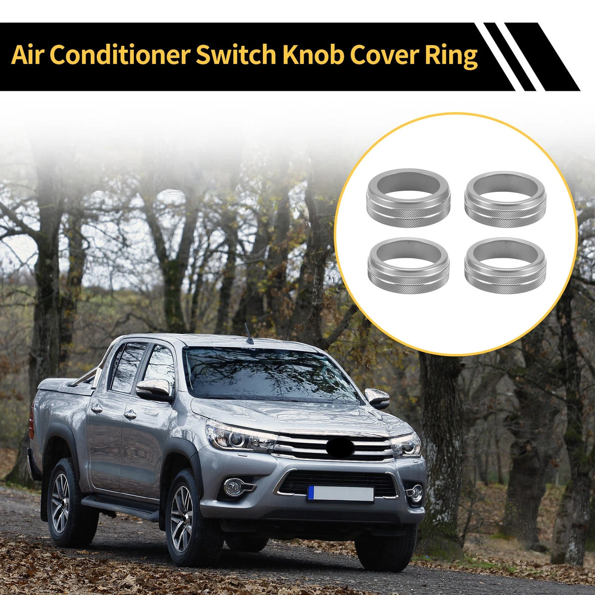 Heater 4WD Switch Knob Cover Ring Replacement for Toyota Tacoma (2005–2023)