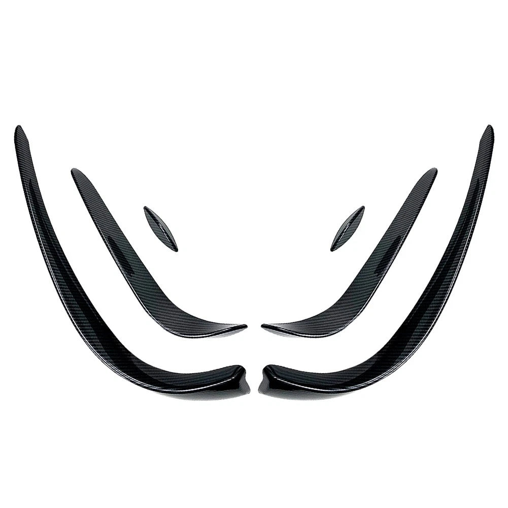 Front Bumper Spoiler Lips Canards for Mercedes Benz C Class W205 (2015–2018)