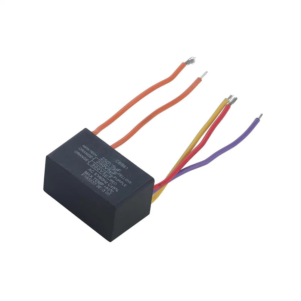 CBB61 Ceiling Fan Capacitor 5 Wire 5+5+5uf 250V-300V AC