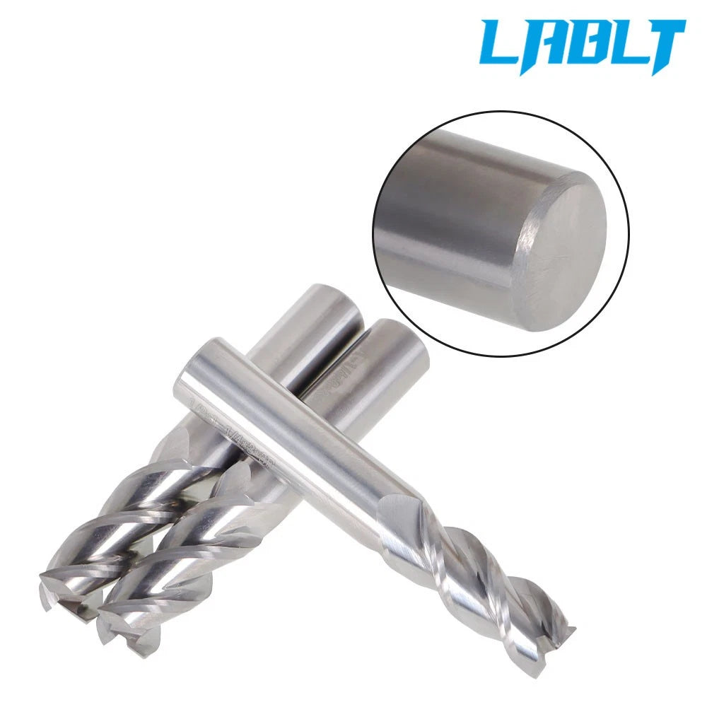3X 1/2" 3 Flute Carbide End Mill for LABLT (1-1/4" LOC, 3" Overall Length)
