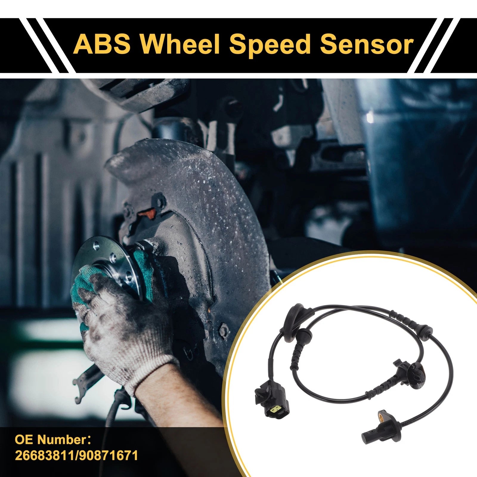 ABS Wheel Speed Sensor No. 26683811 for Chevrolet Sail 3 (2012–2014) Front Left Right