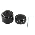 2X Frame Cap Nut Bolt Cover for Harley-Davidson X350 (Black & Chrome)