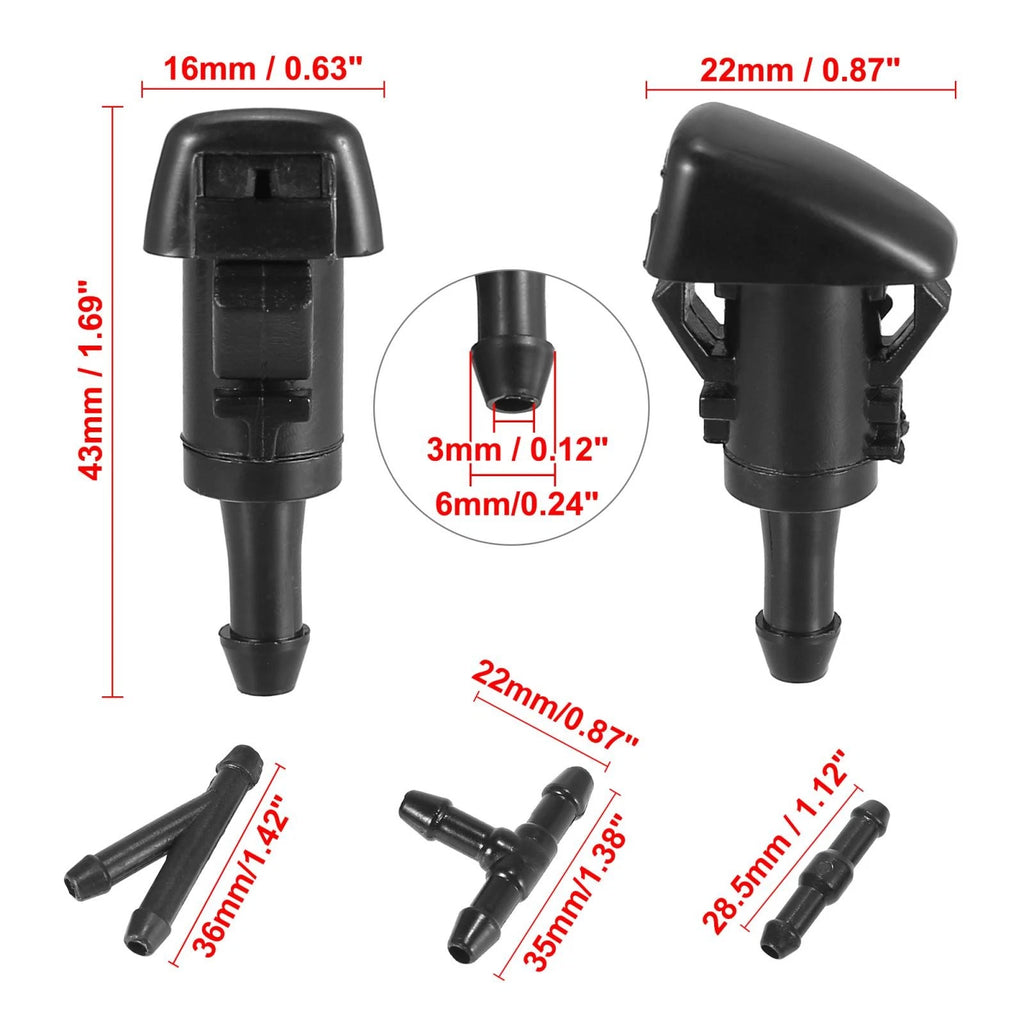 4pcs Windshield Washer Nozzle Front for Mitsubishi Eclipse (2006–2012)