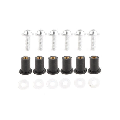 Windscreen Windshield Bolts Screw Fixing Kit For Honda CBR250 300 650 900 Sliver