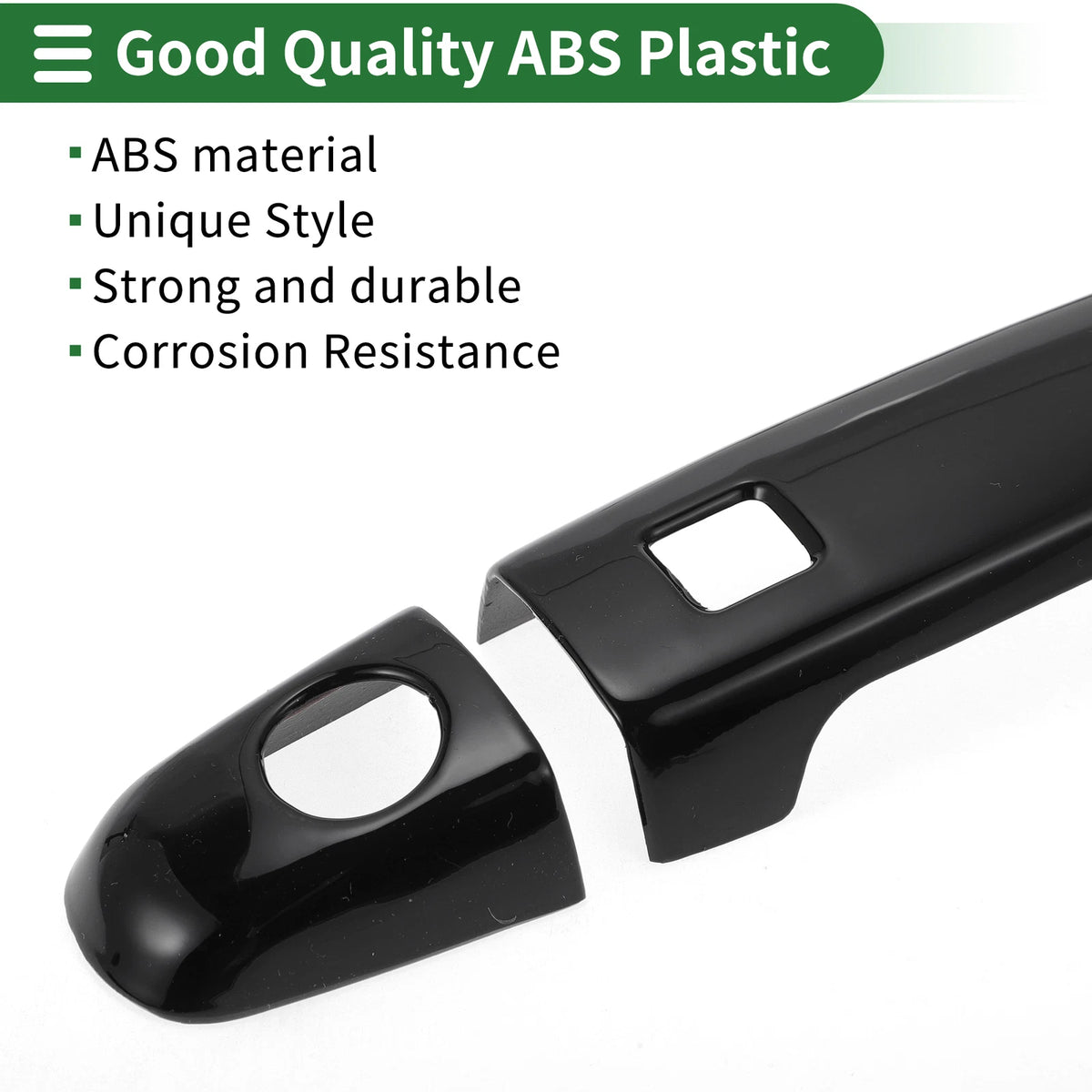 Door Handle Cover Trim for Toyota Highlander (2008–2013) Black