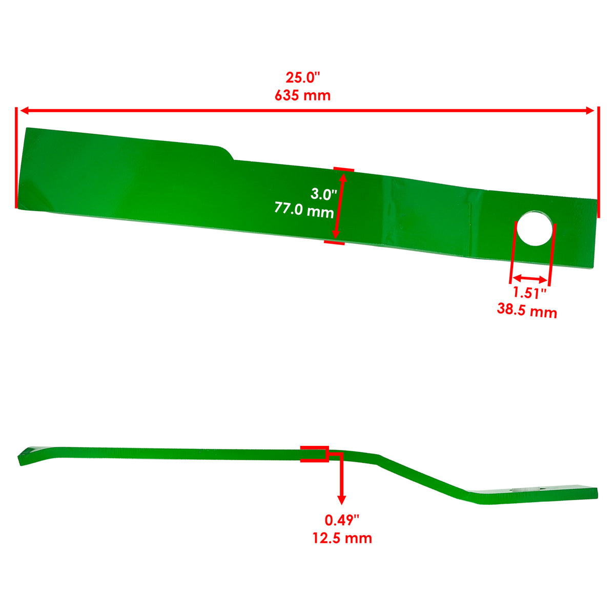 Rotary Mower Blades for King Kutter 5 ft Rotary Lift Kutter (2000–2000)
