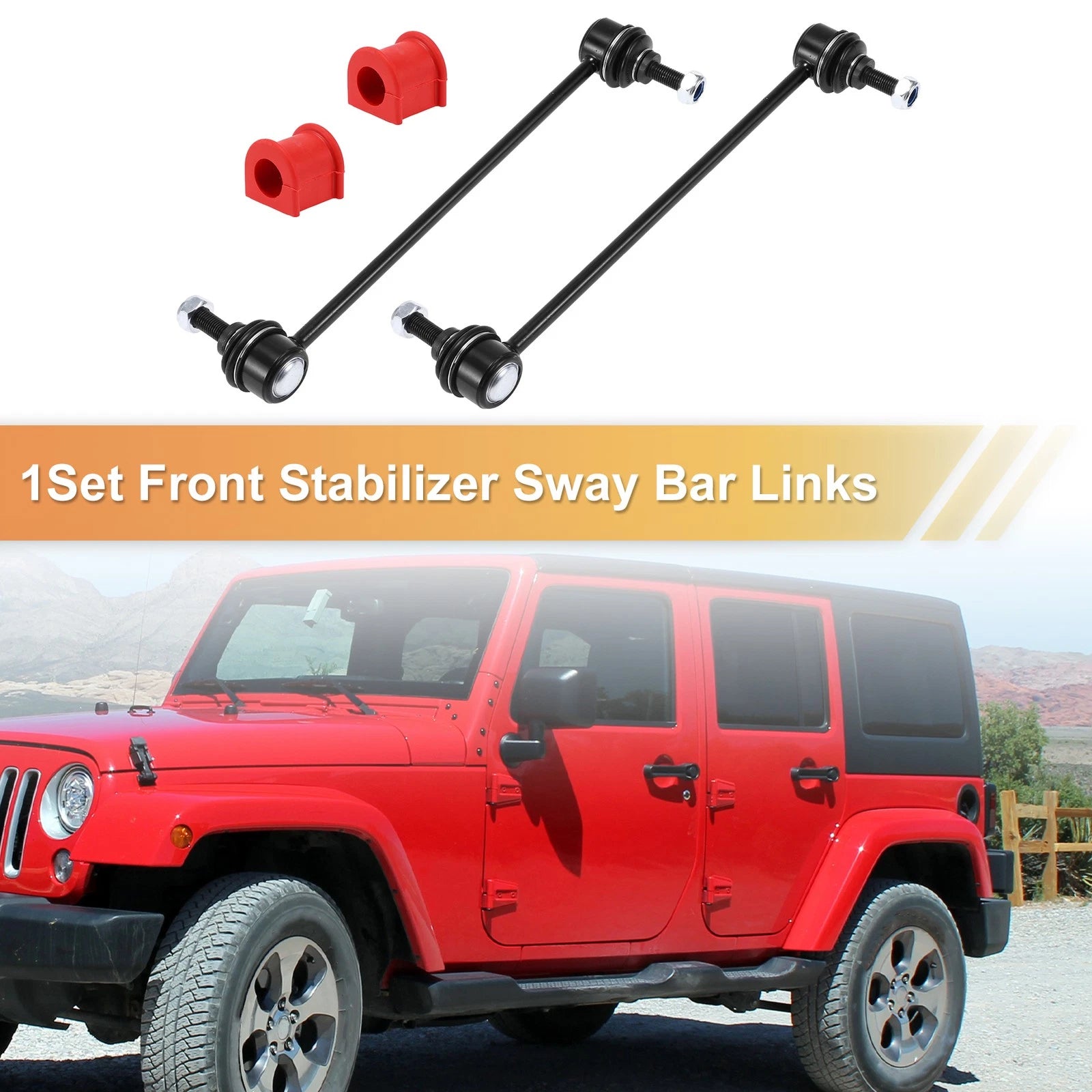 Front Stabilizer Sway Bar Link Set with Bushing for Jeep Patriot (2007–2017)