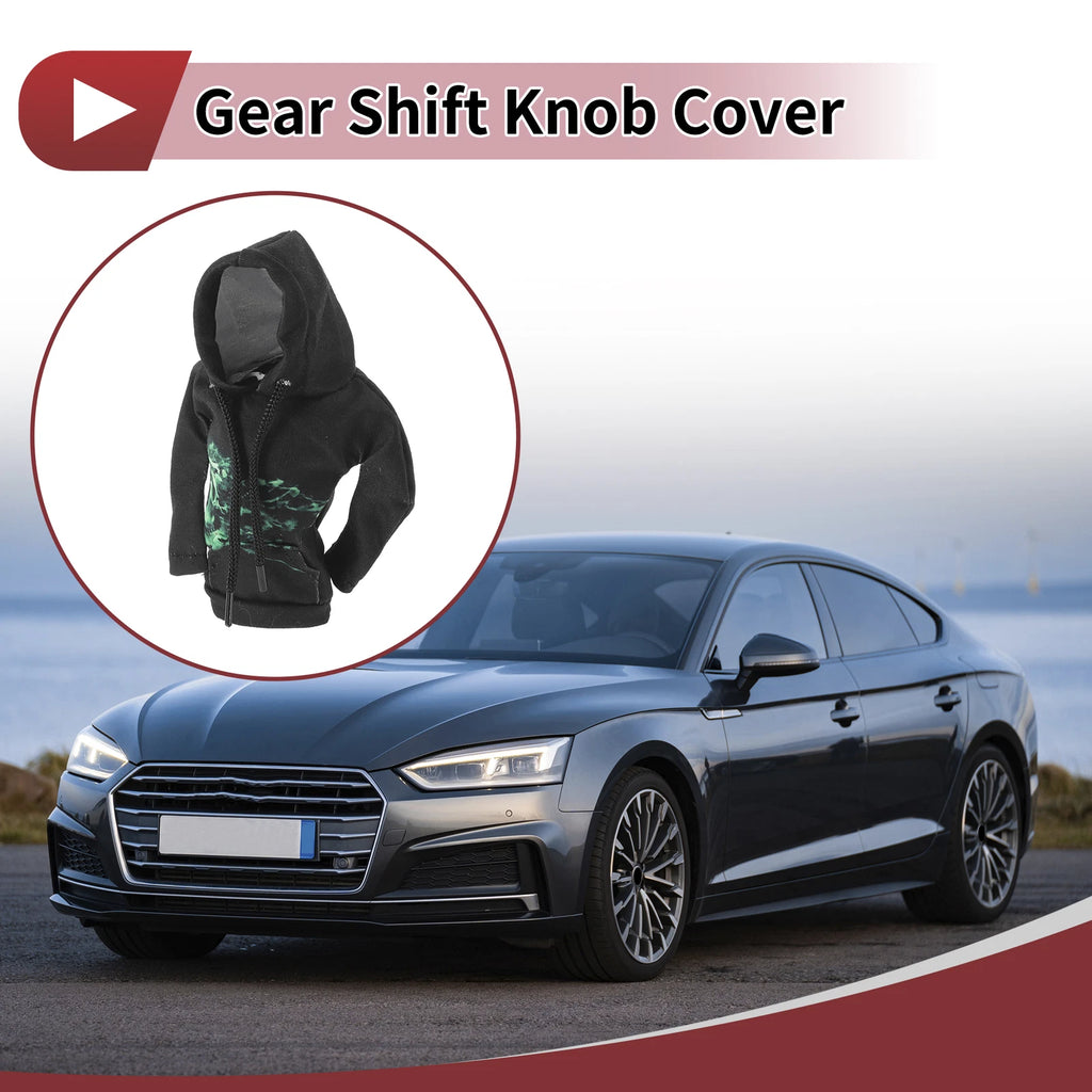 Gear Shift Knob Cover for Car (Black, Green Gradient)