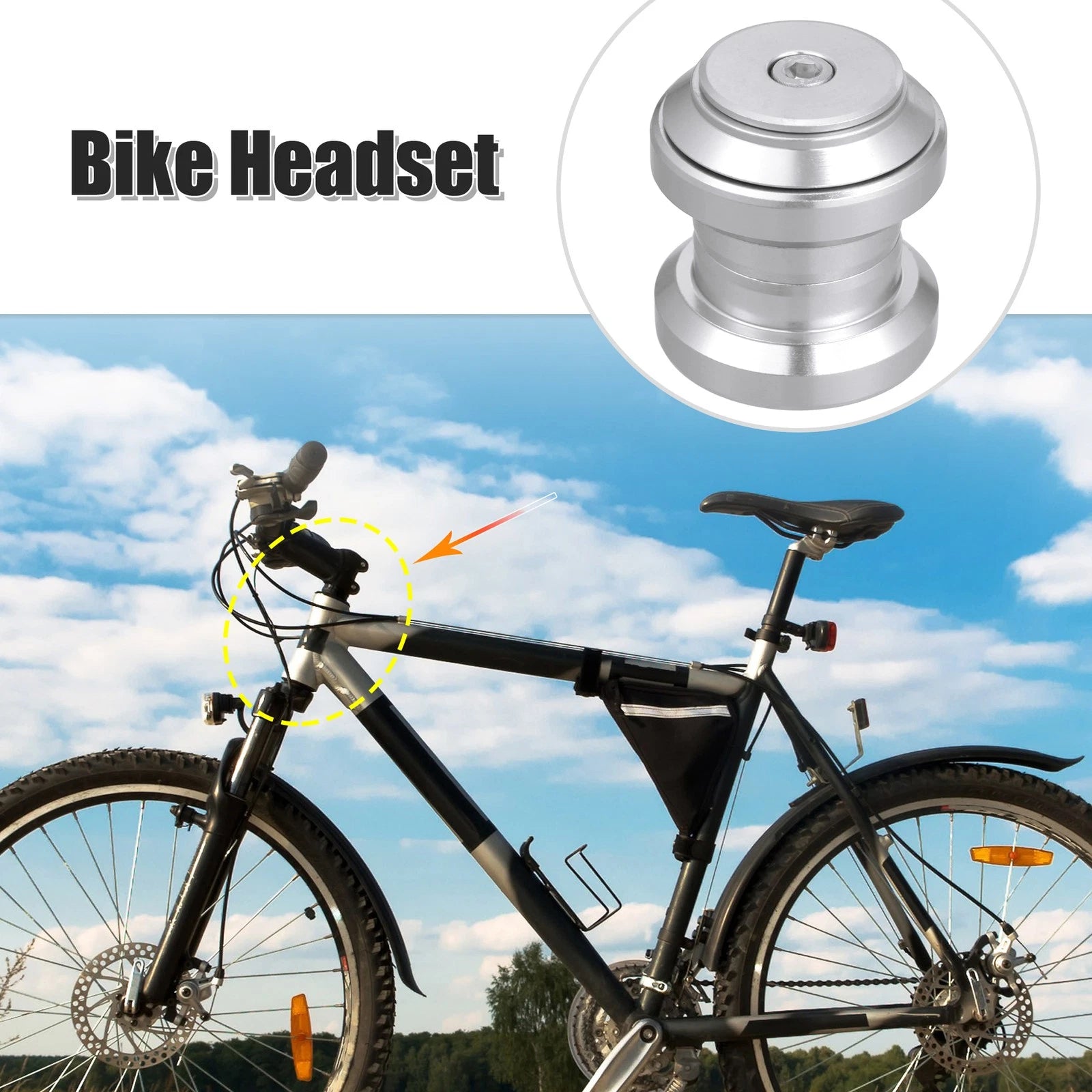 Sealed External Bearing Headset Threadless for MTB Bicycle (1-1/8") (2003–2024)