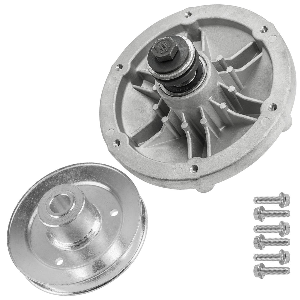 Deck Spindle and Pulley Replacement for Exmark Quest QST22BE482 (2005–2015)