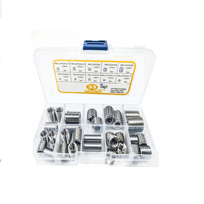 33pcs Stainless Steel M8x1.25 Conversion Nut Set for Thread Repair