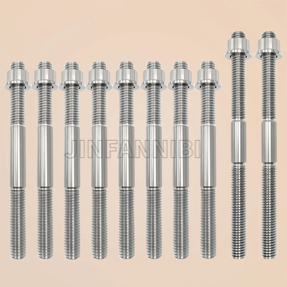 Titanium Cylinder Head Studs Nuts Kit for Banshee 350 (1987–2006)