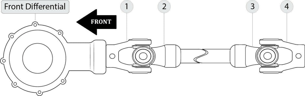 Front Propeller Drive Shaft Coupling Yoke for Can-Am Commander 800 EFI (2013)