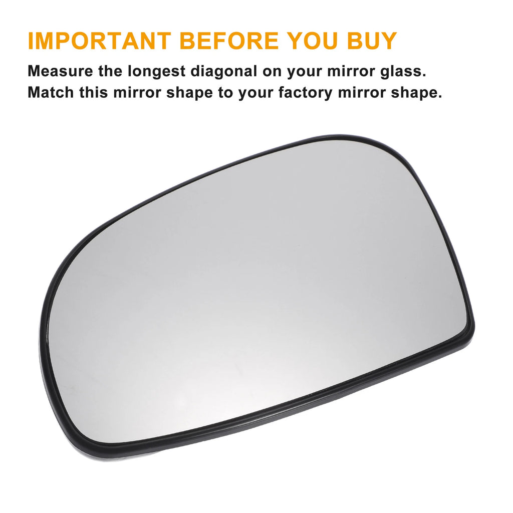 Heated Left Side White Mirror Glass for Citroen Saxo (1995–2003)
