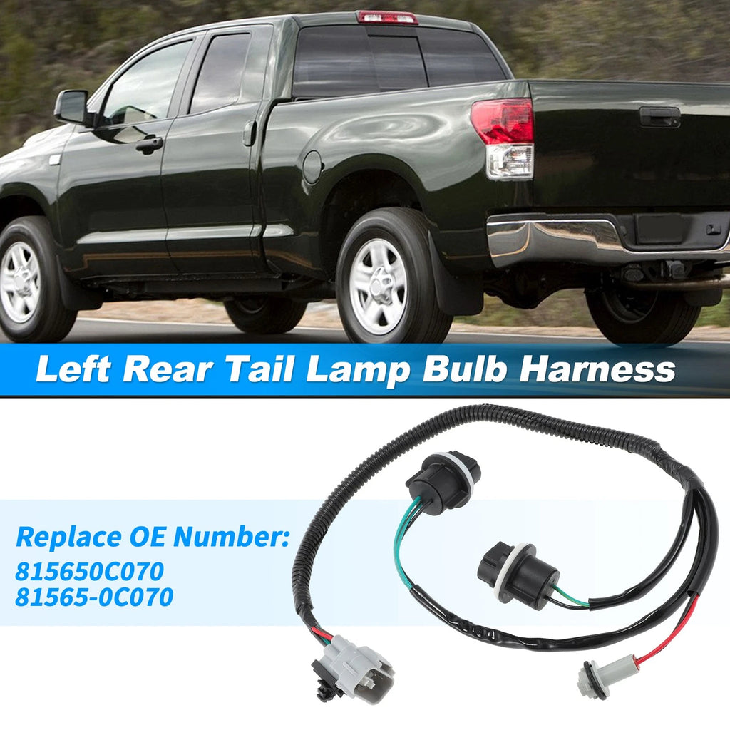 Left Tail Light Socket Wiring Harness Replacement for Toyota Tundra (2007–2014)