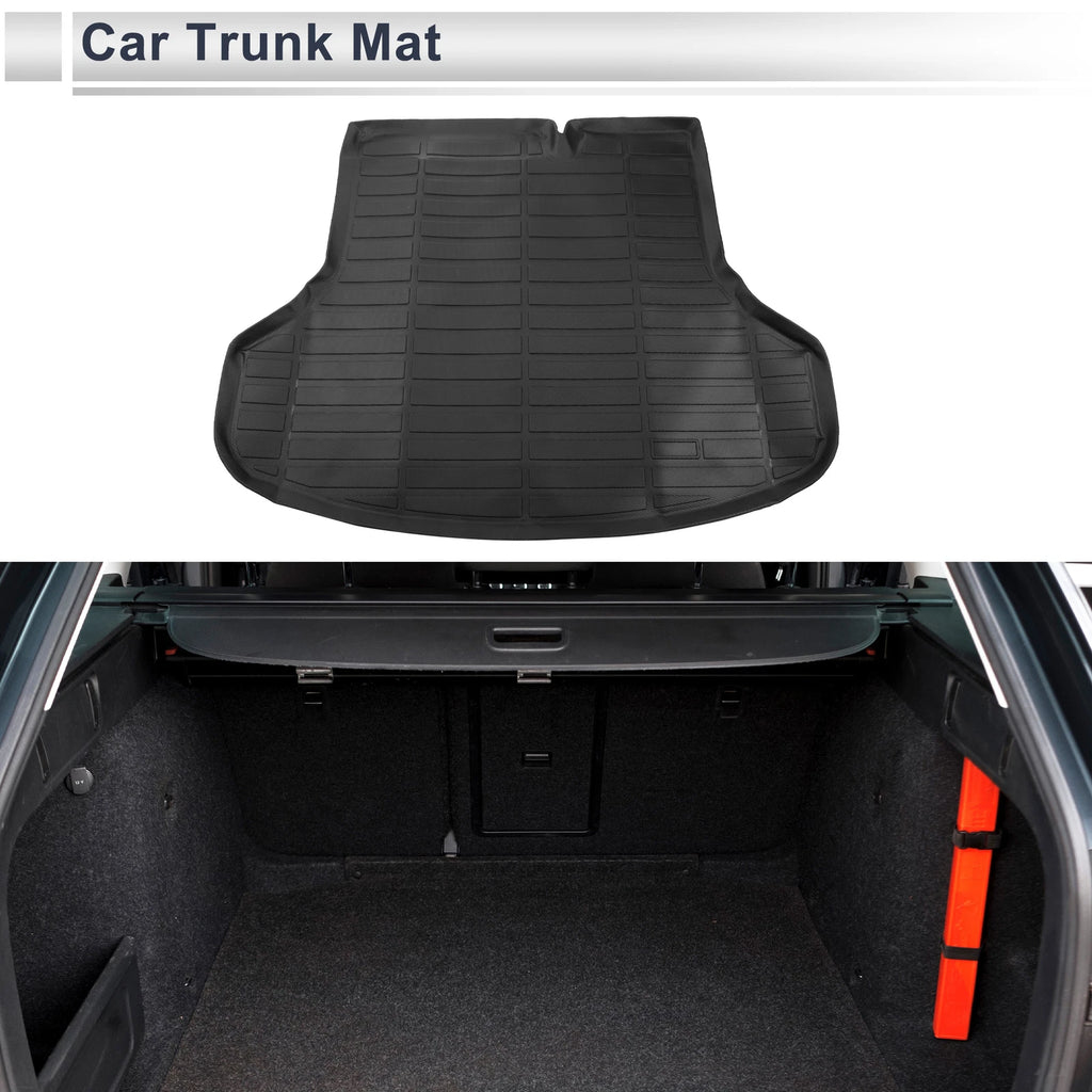 Cargo Liner Rear Trunk Mat for Nissan Sentra (2014–2019) TPE Long Grid Pattern
