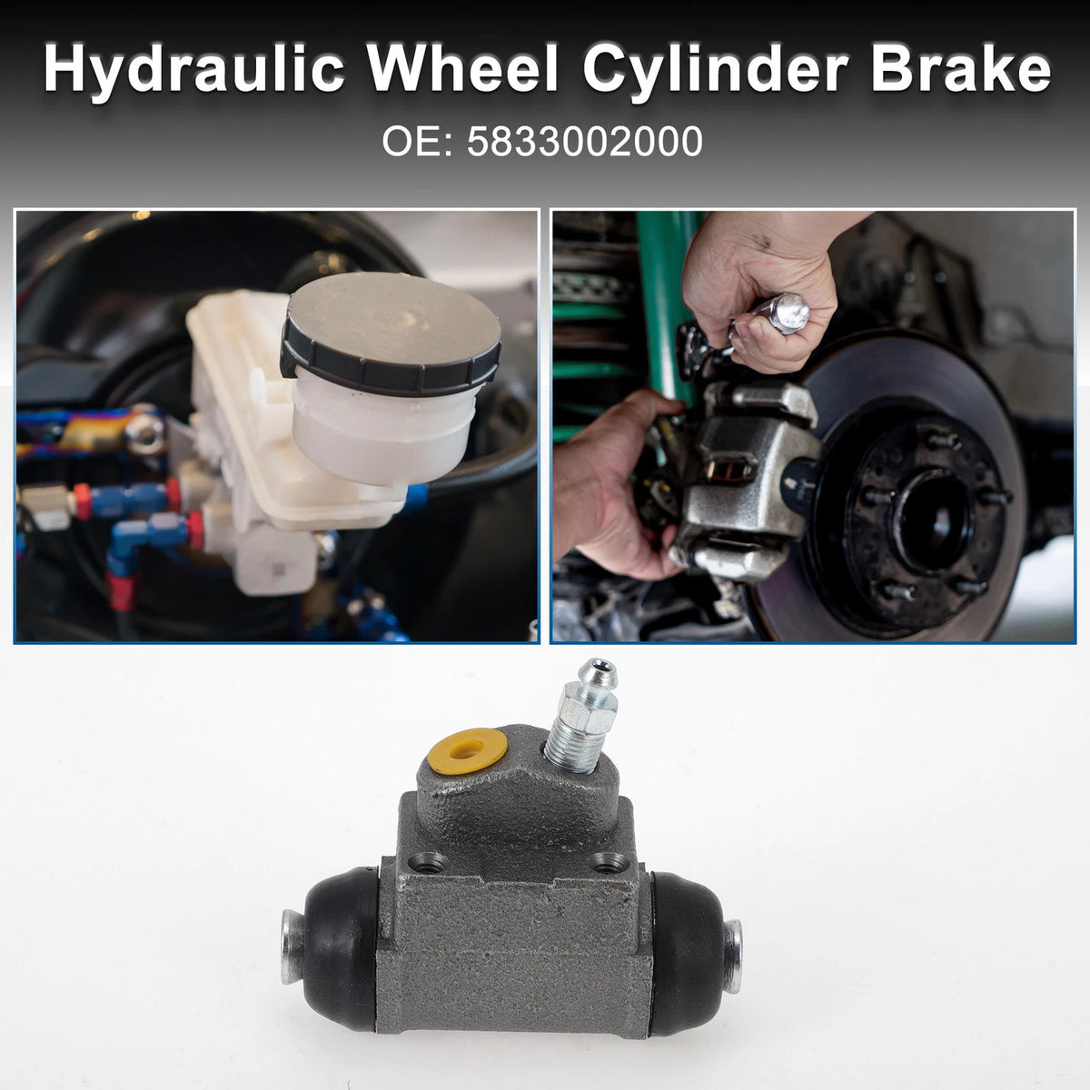Rear Brake Wheel Cylinder No. 5833002000 for Hyundai Accent (2000–2005)
