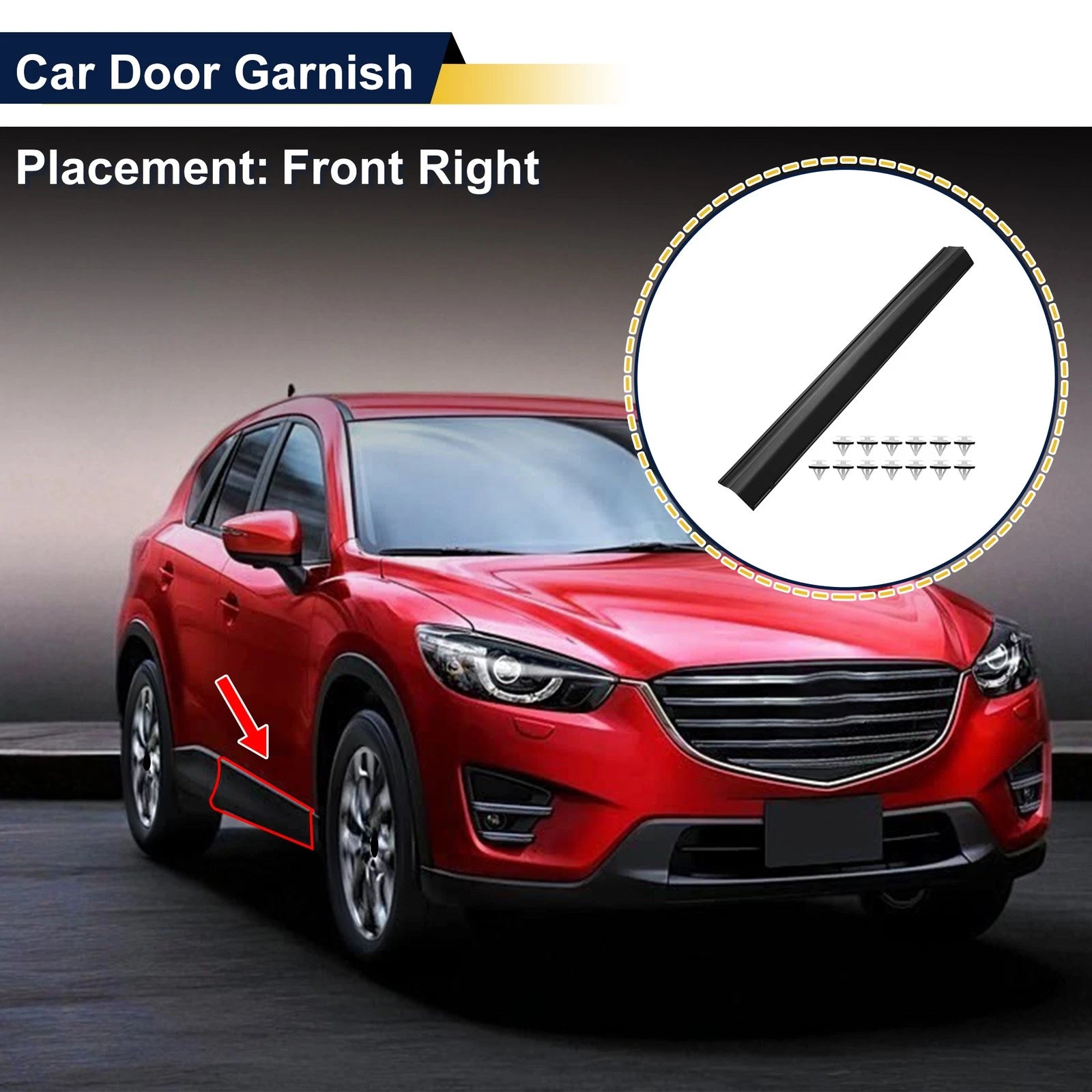 Lower Door Side Garnish Trim for Mazda CX-5 2017–2026