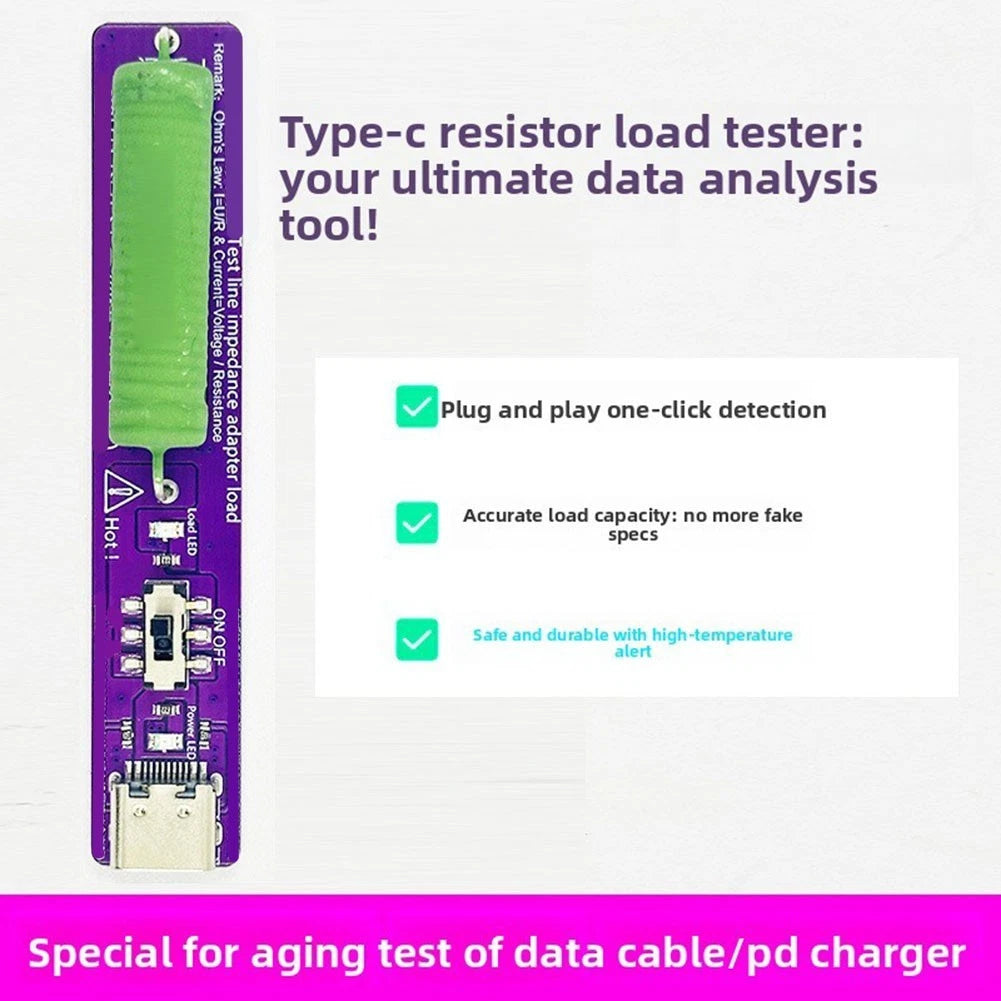 Type-C PD Load Tester for USB Devices (Direct USB-C Interface)