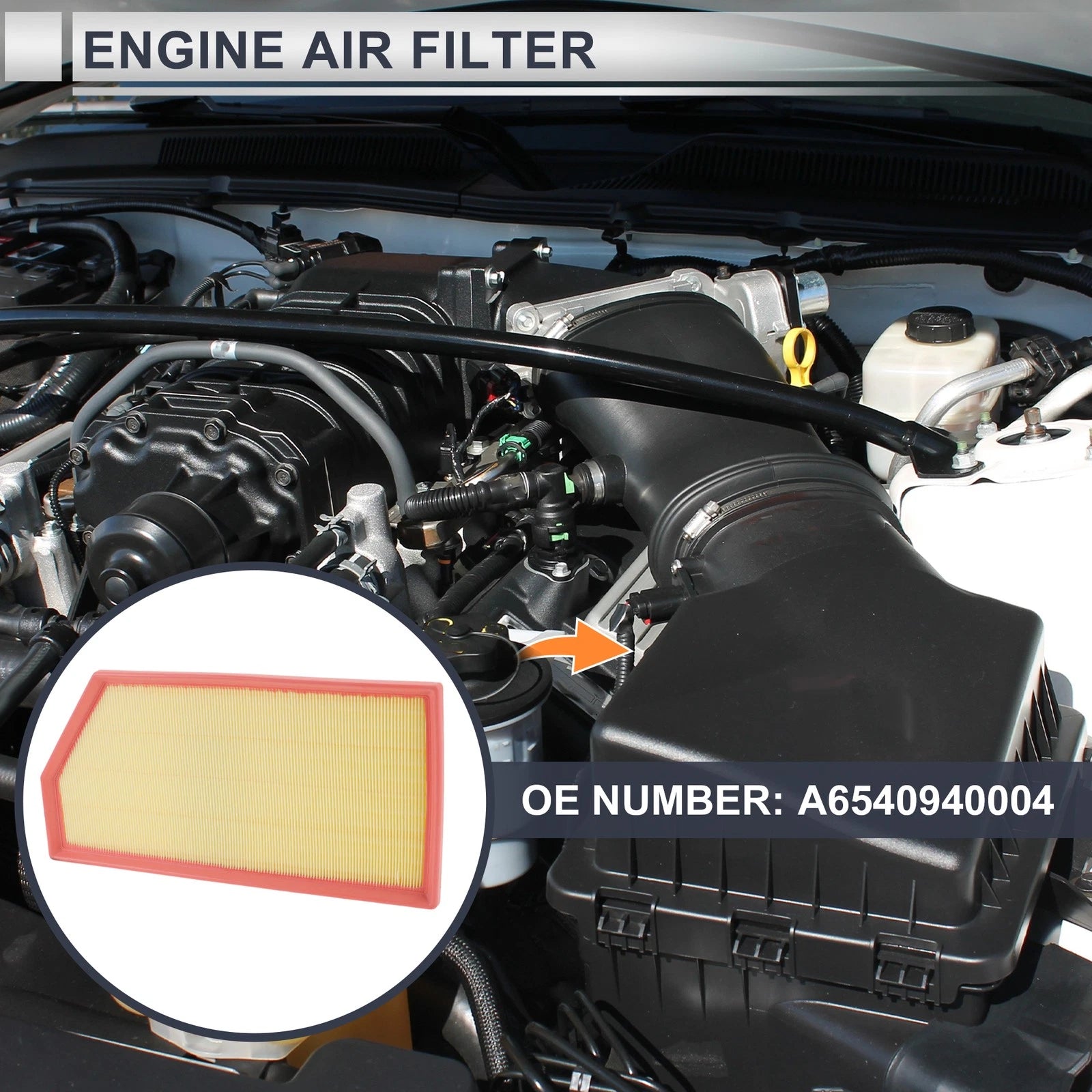 Engine Air Filter Replacement for Mercedes-Benz GLE450 4Matic (2020–2025)