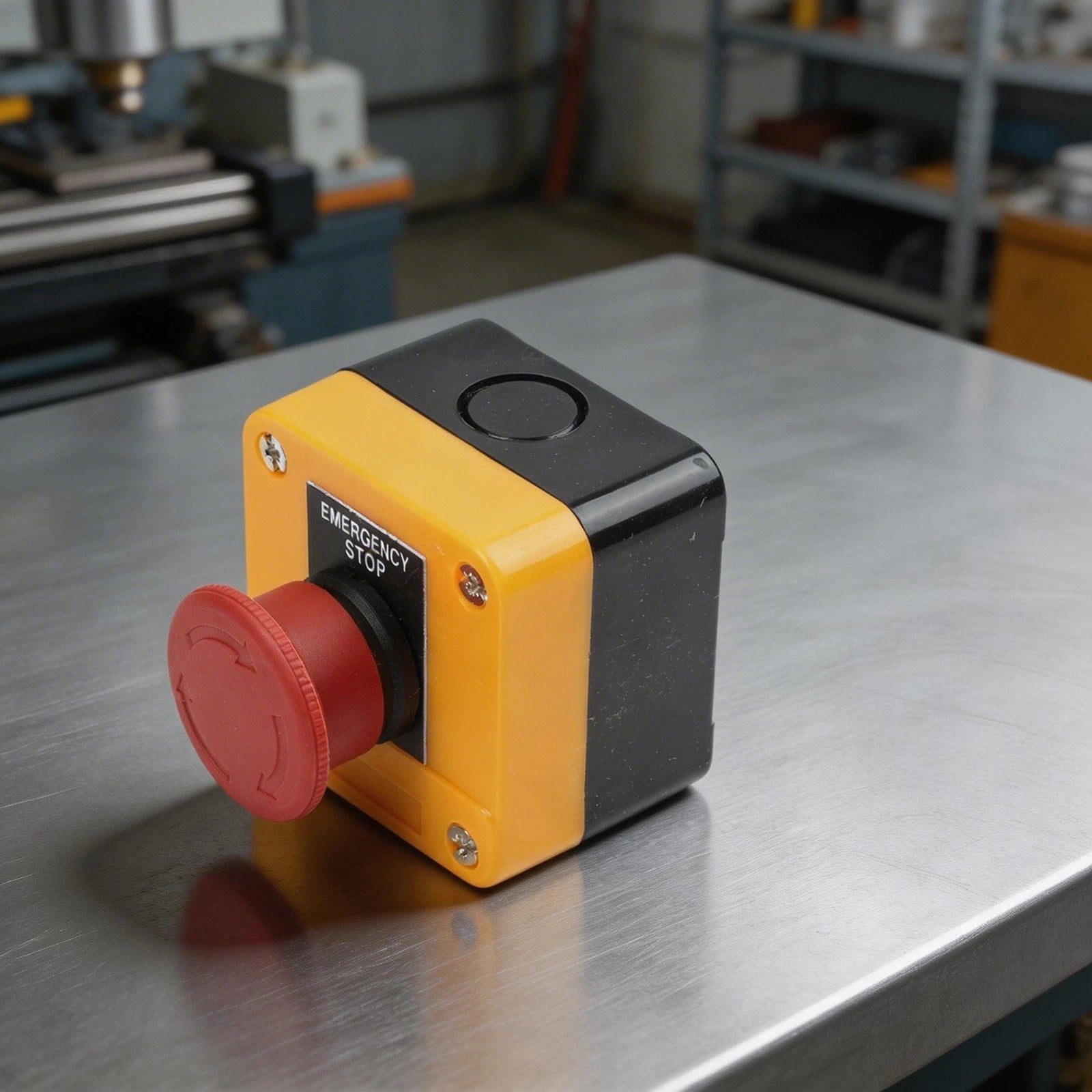 Waterproof Latching E Stop Switch 10A 1NC for Automatic Control Circuits
