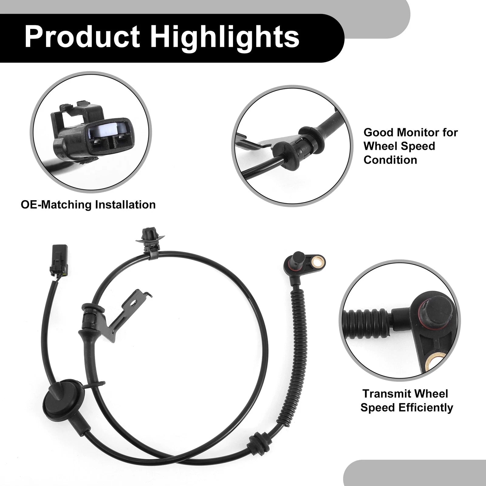 ABS Wheel Speed Sensor No. 95680-1R100 for Hyundai Accent (2013–2017)