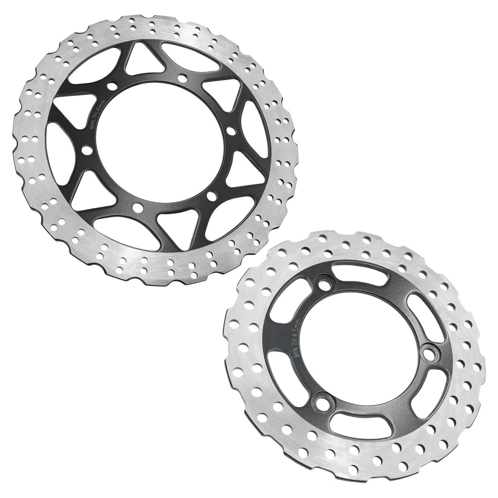 Front Rear Brake Disc Rotor Replacement Set for Kawasaki Ninja 250R EX250J (2008–2012)