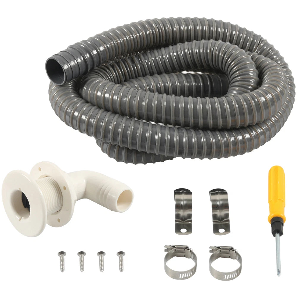Bilge Drain Fitting Kit for Marine (1-1/8 Inch)
