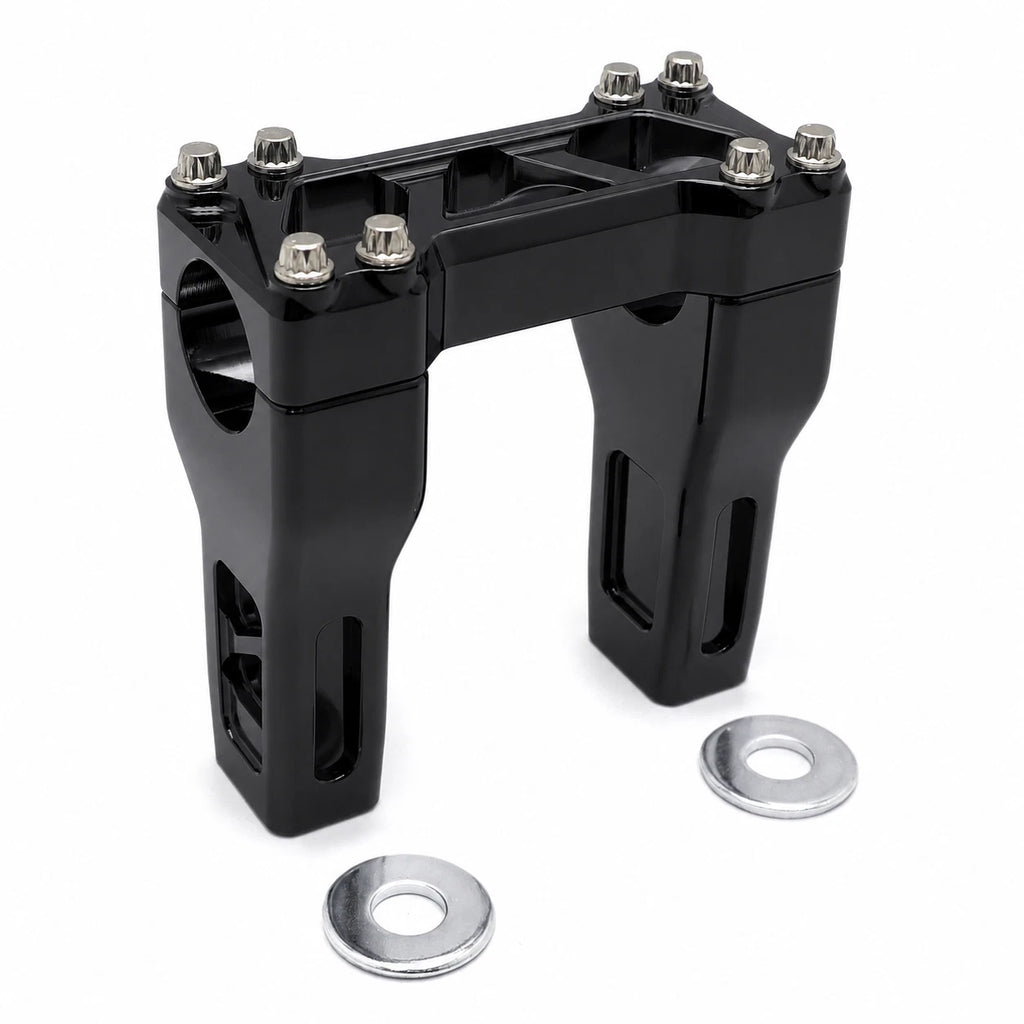 4" Riser Handlebar Clamp for Harley Dyna Wide Glide Softail Slim