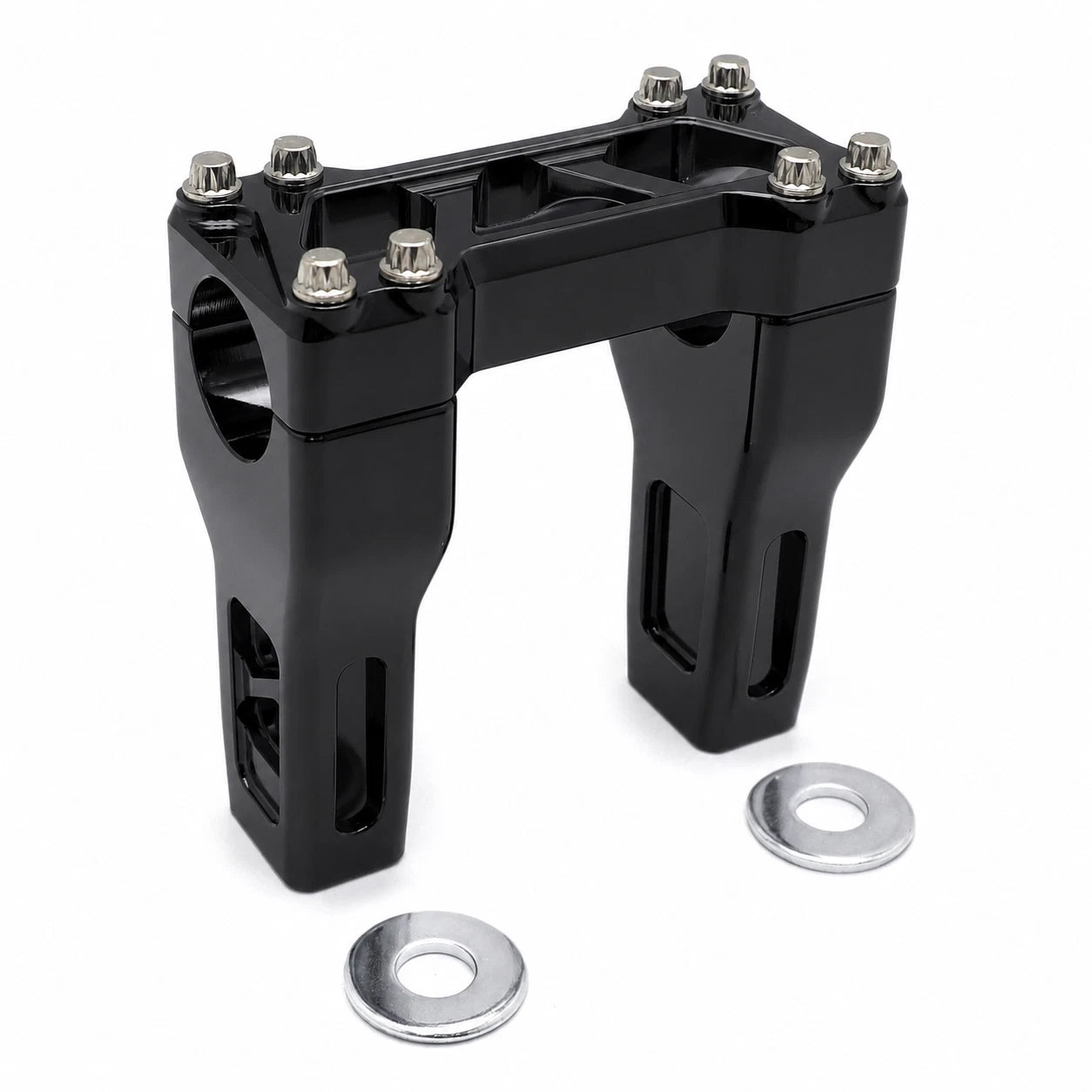 4" Riser Handlebar Clamp for Harley Dyna Wide Glide Softail Slim
