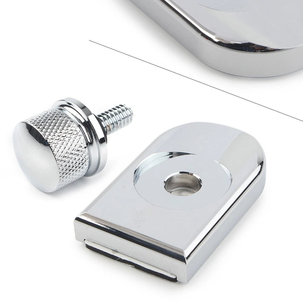 Chrome Rear Fender Seat Bolt Screw Nut Tab Cover for Harley Touring (1996–Up)