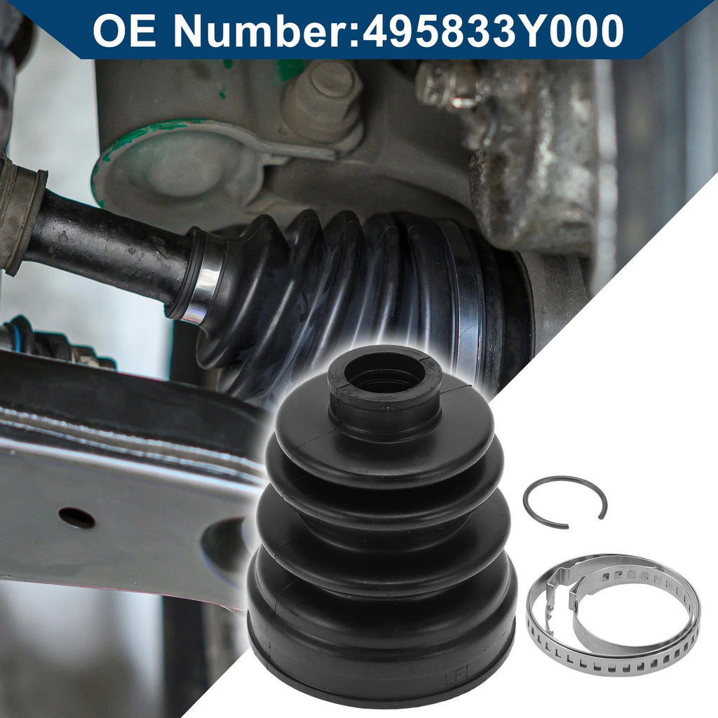 Inner CV Joint Boot Kit with Clamps for Hyundai Elantra (2011–2016)