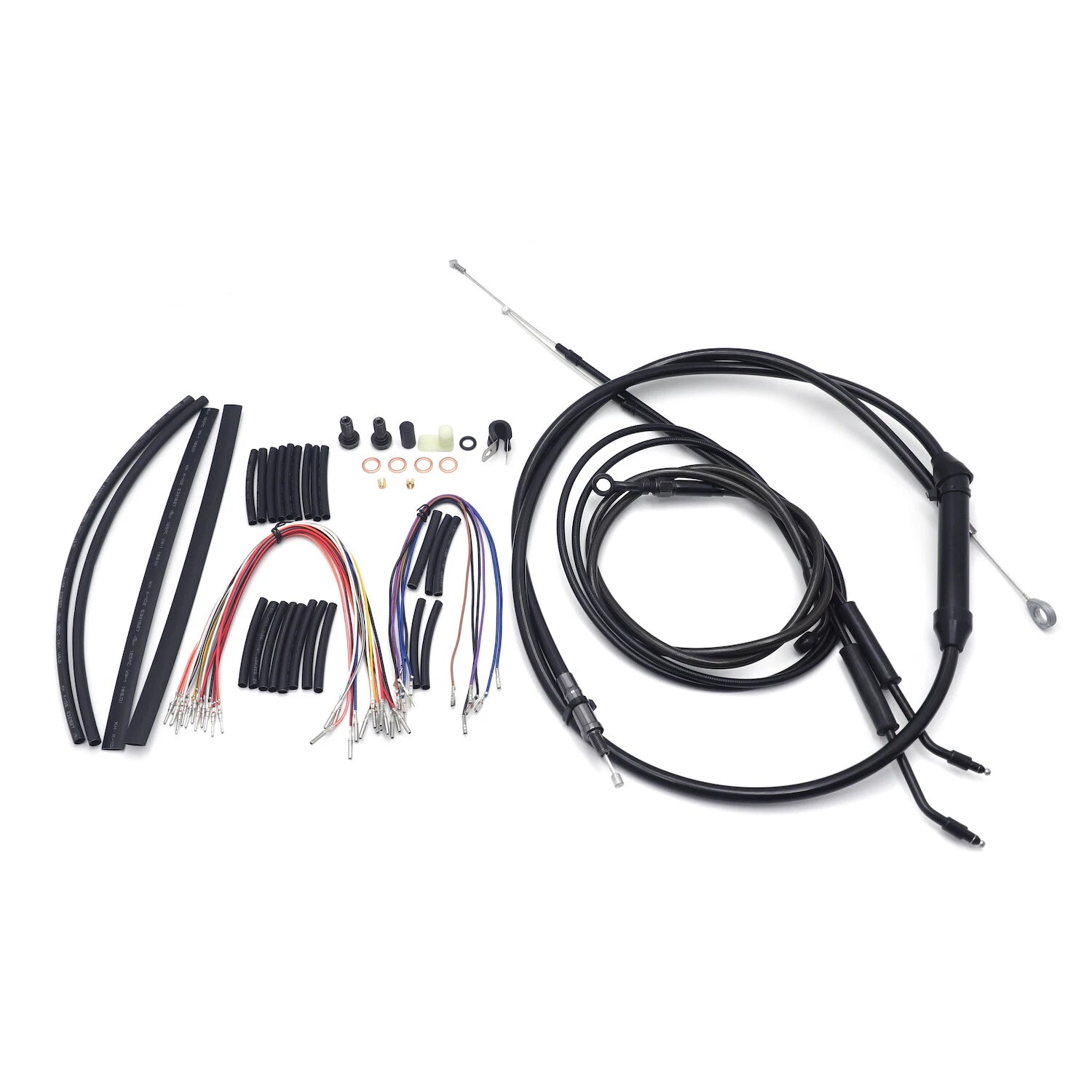 Extended Brake Line Cable Kit for Harley Dyna FXD (2007–2011)